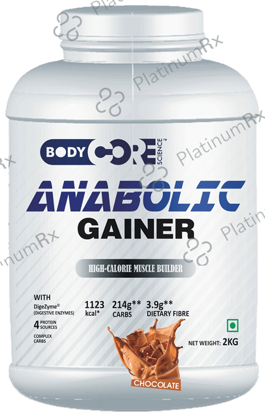Body Core Science Anabolic Gainers Powder Chocolate Fudge