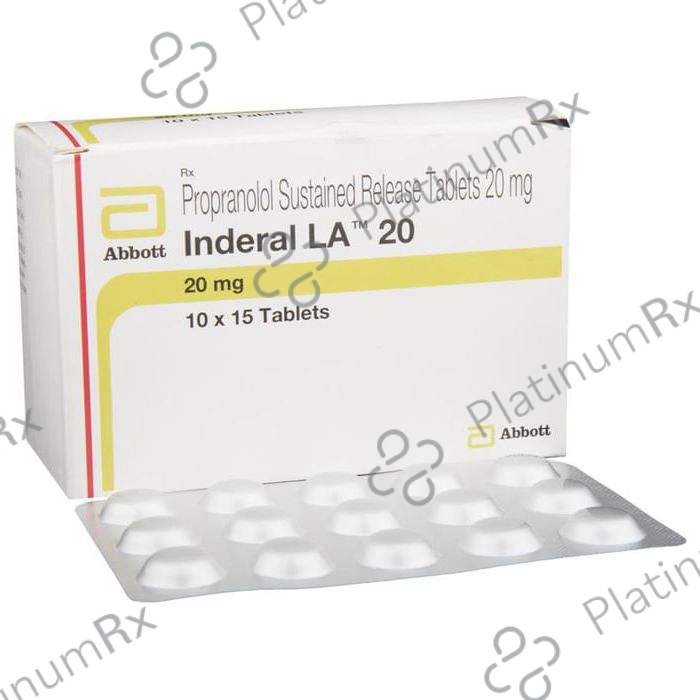 Inderal LA 20mg Tablet SR 15s