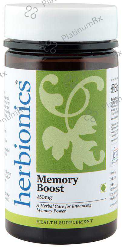 Bipha Ayurveda Herbionics Memory Boost 250mg Tablet
