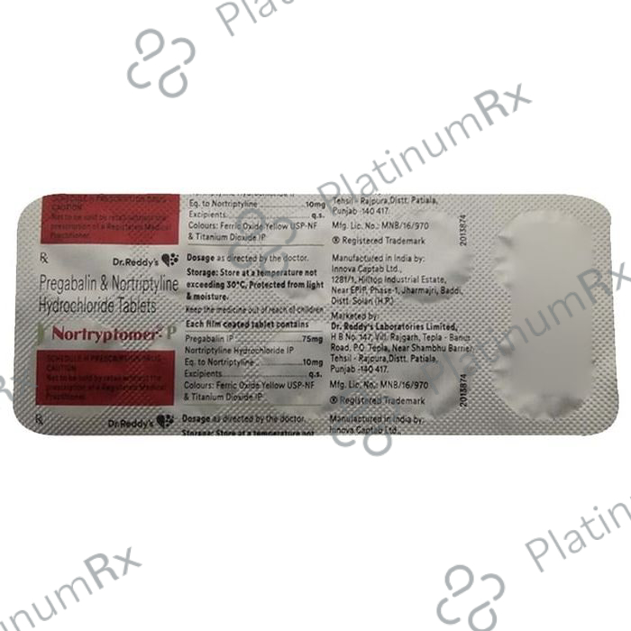 Nortryptomer-P 10mg/75mg Tablet