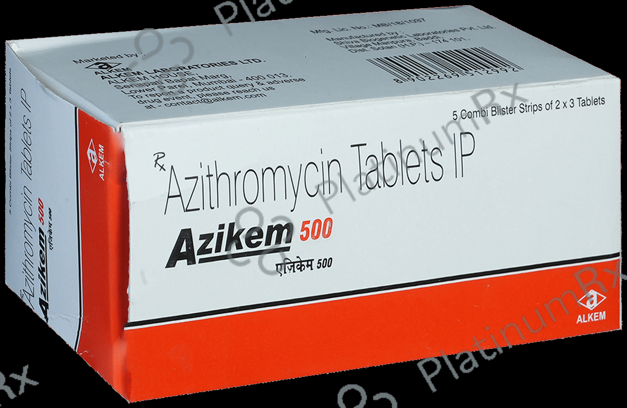 Azikem 500mg Tablet 3s (Alkem)