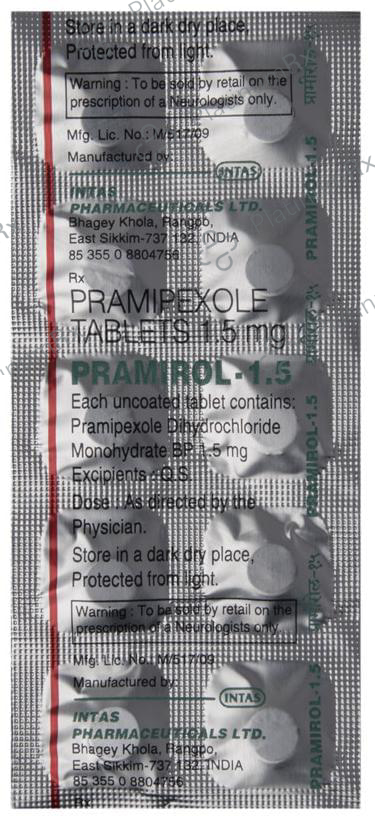 Pramirol 1.5mg Tablet 10s