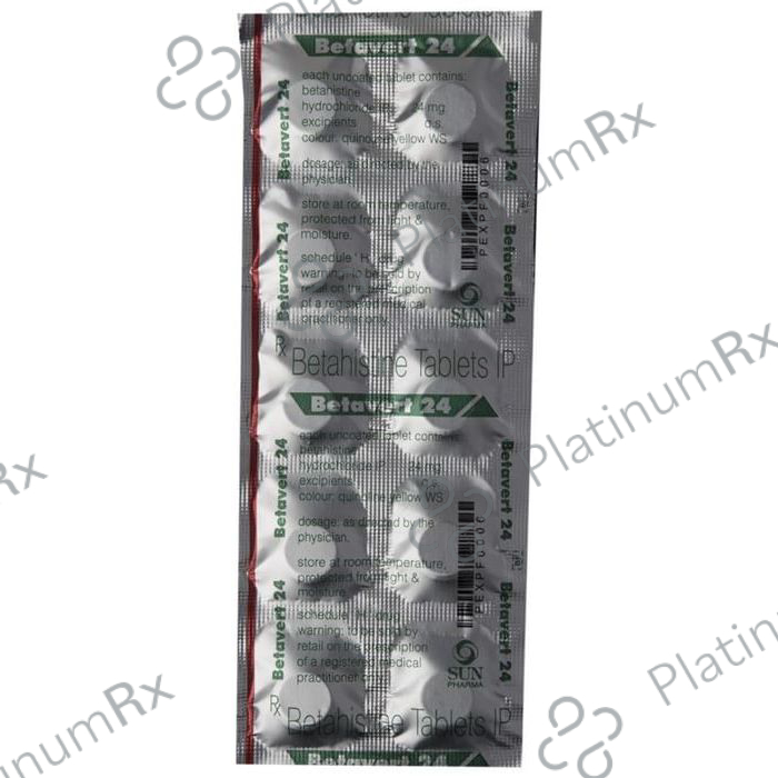 Betavert 24mg Tablet 10s