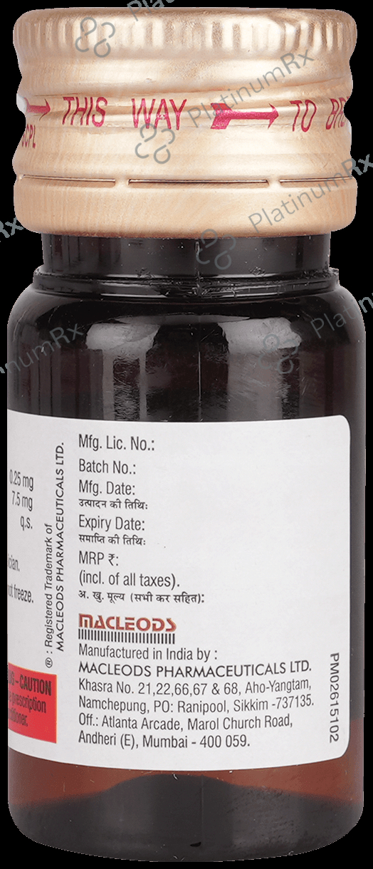 Macbery 7.5/0.25mg Oral Drop 15ml