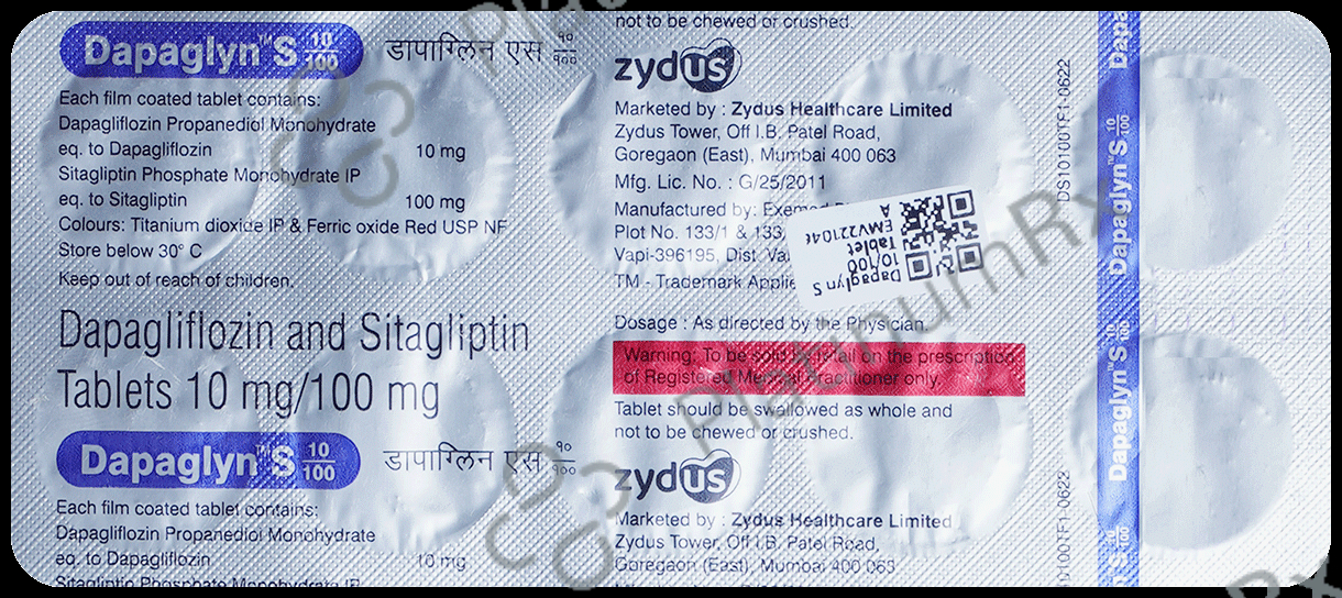 Dapaglyn S 10/100mg Tablet 10s