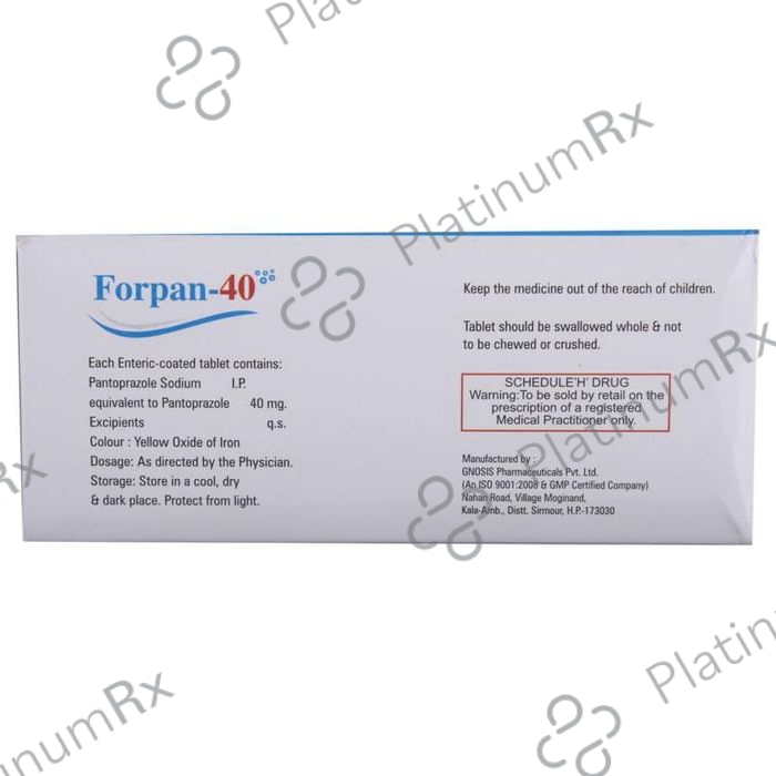 Forpan 40 Tablet 10 tablets