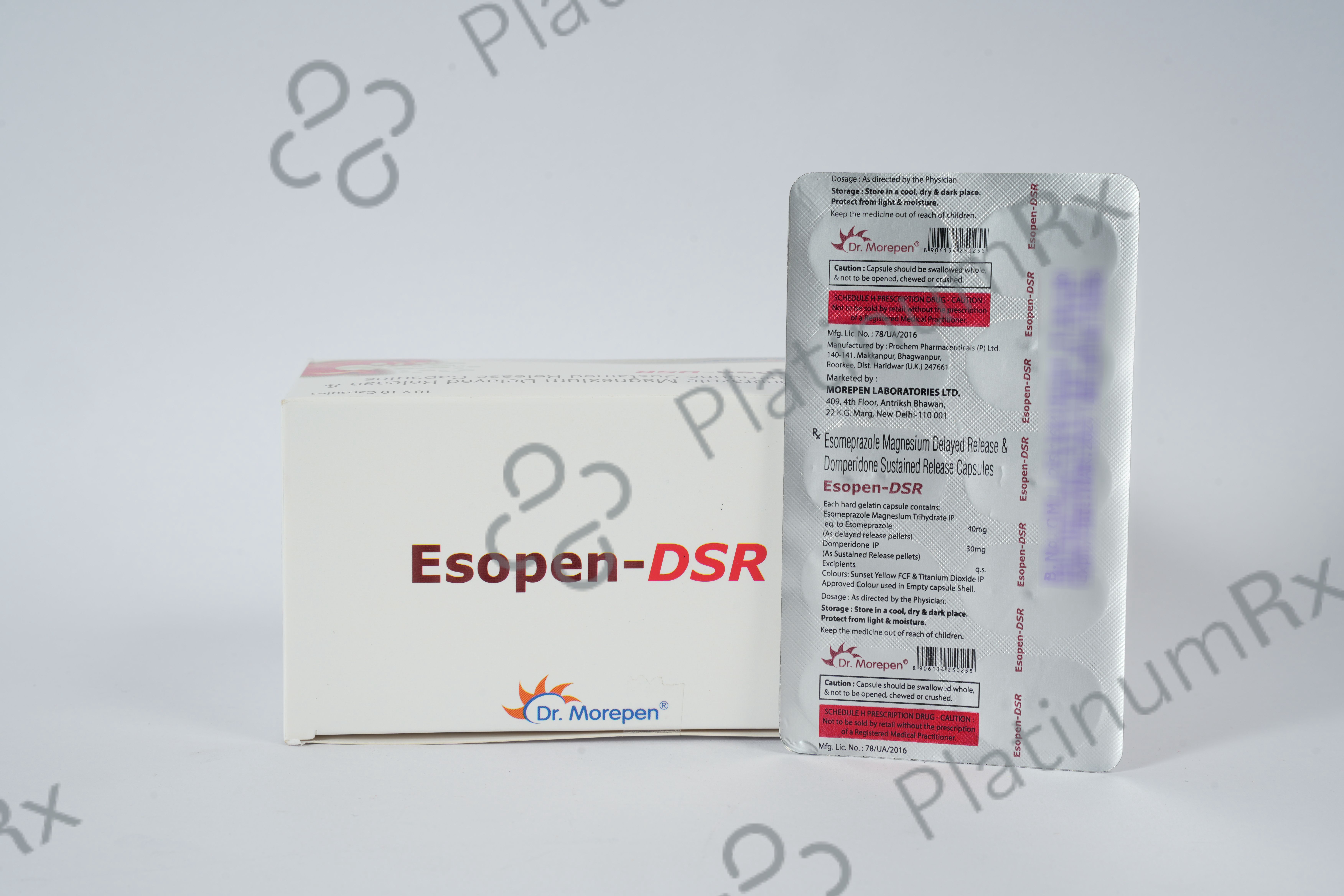Esopen DSR 30/40mg Capsule 10s (Morepen)