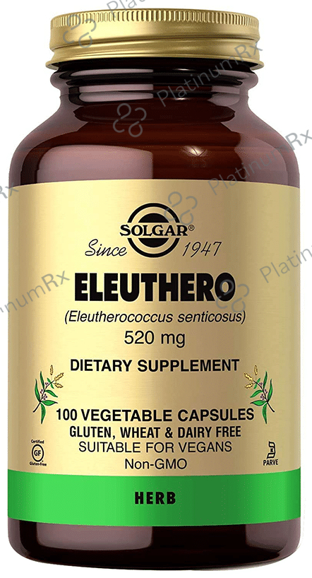 Solgar Eleuthero 520mg Vegetable Capsule