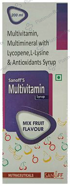 Sanoff's Multivitamin Syrup Mixed Fruit
