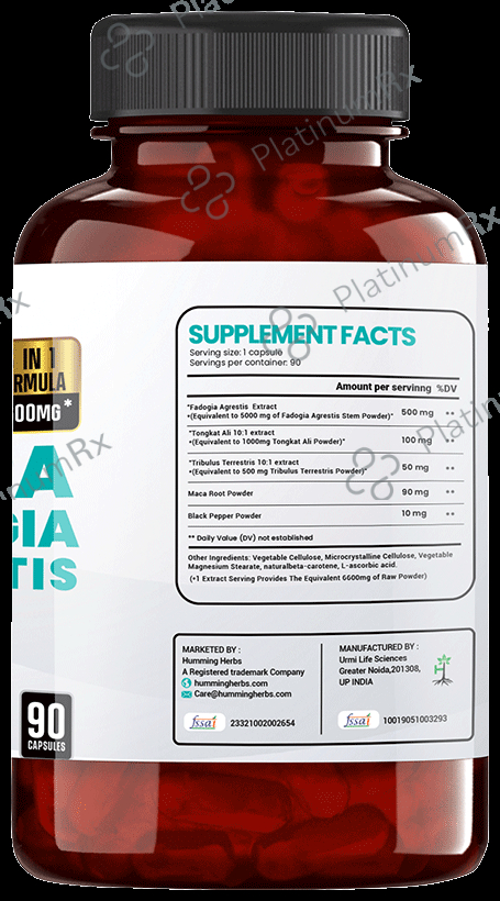 Humming Herbs Ultra Fadogia High Strength Capsule 90 capsules
