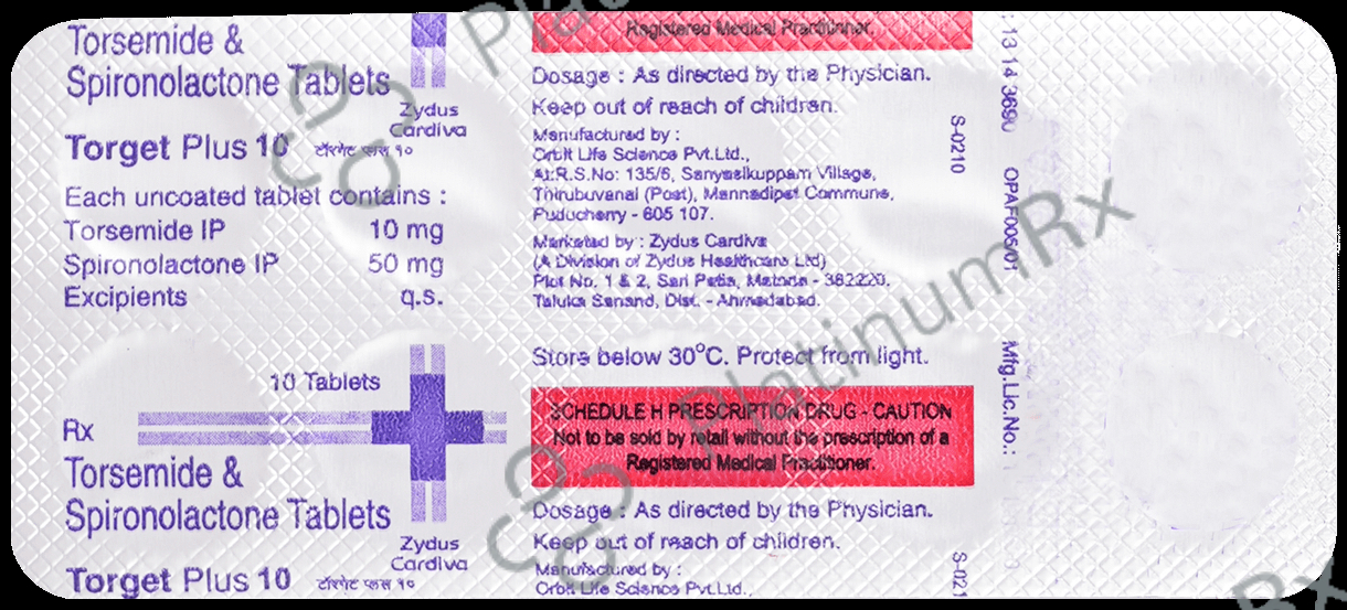 Torget Plus 50/10mg Tablet 10s