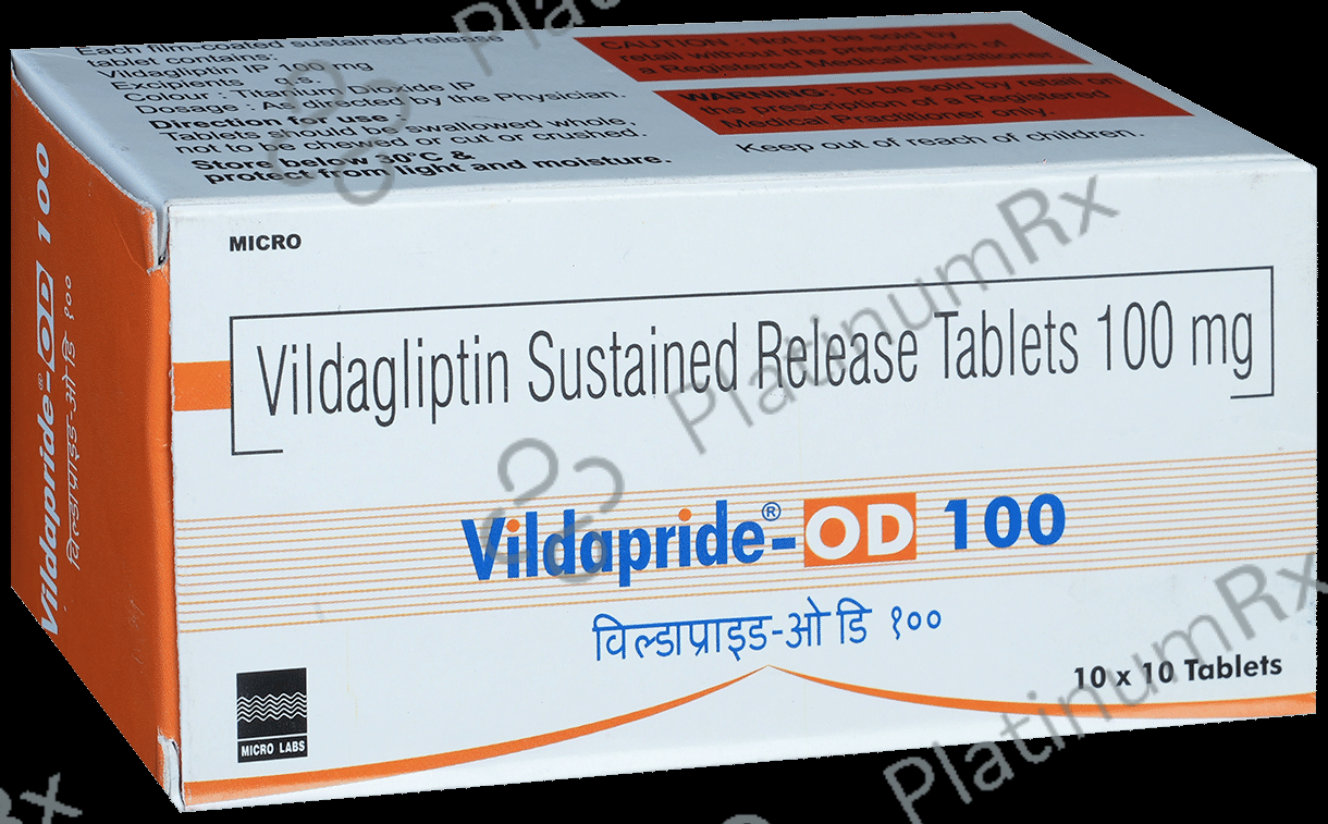 Vildapride OD 100mg Tablet