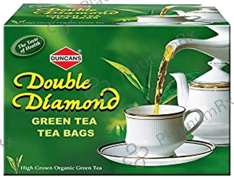 Duncans Double Diamond Green Tea Bag (25 Each) 1 Box