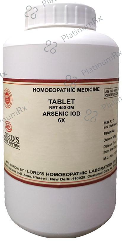 Lord's Arsenic Iod Trituration Tablet 6X 450 gm