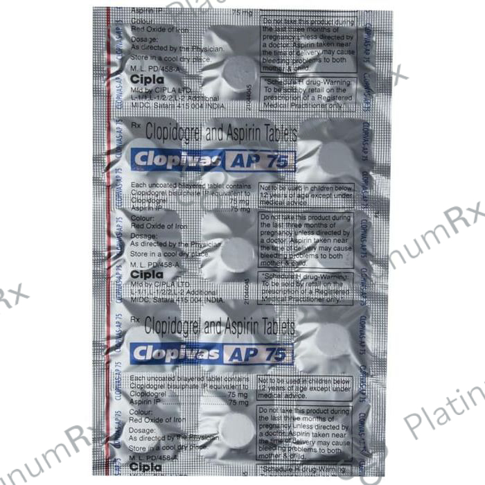 Clopivas AP 75/75mg Tablet 15s