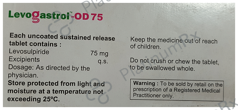 Levogastrol OD 75 Tablet SR