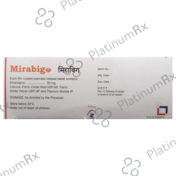 Mirabig ER 50mg Tablet 10s