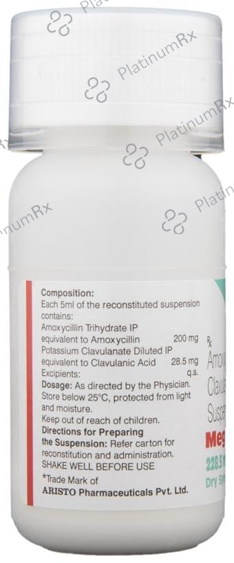 Mega CV 228.5mg Dry Syrup 30ml