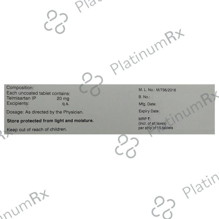 Telvas 20mg Tablet 15s