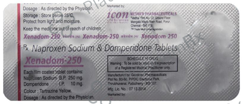 Xenadom 10/250mg Tablet 10s