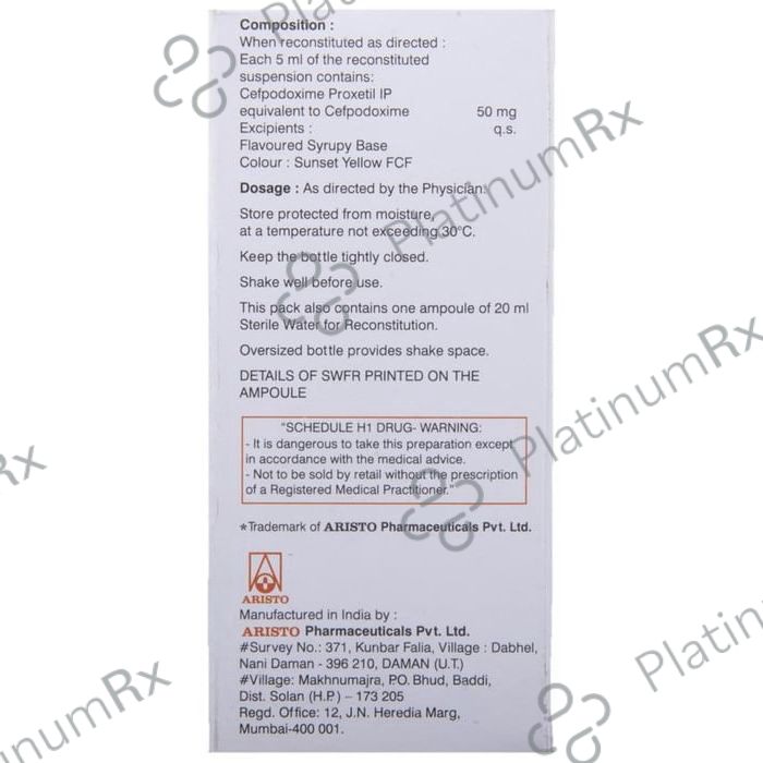 Monocef O 50mg Oral Suspension 30ml