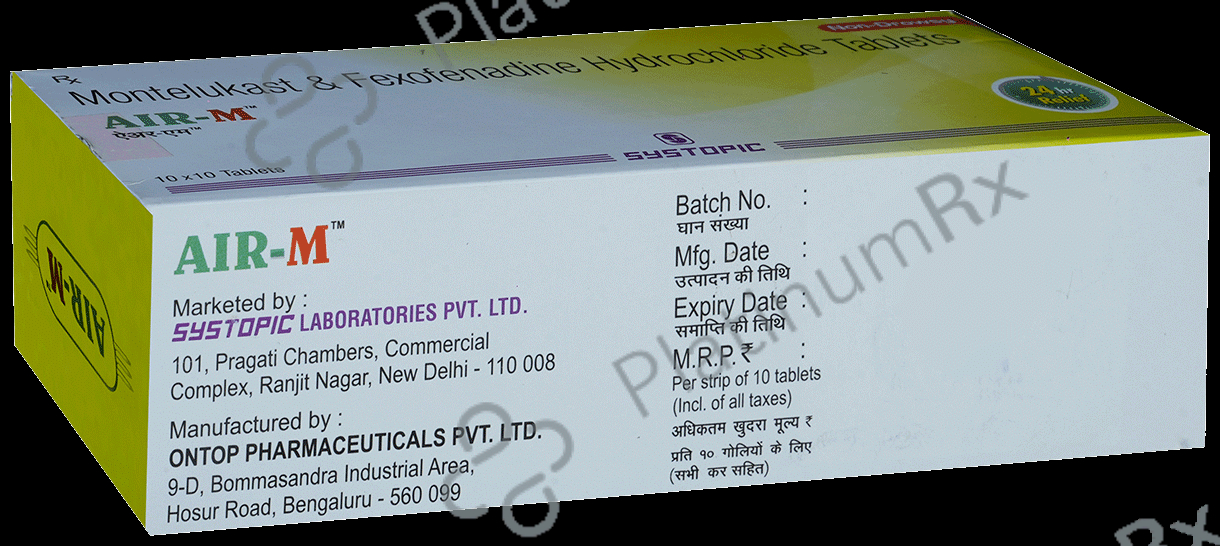 Air M 120/10mg Tablet 10s