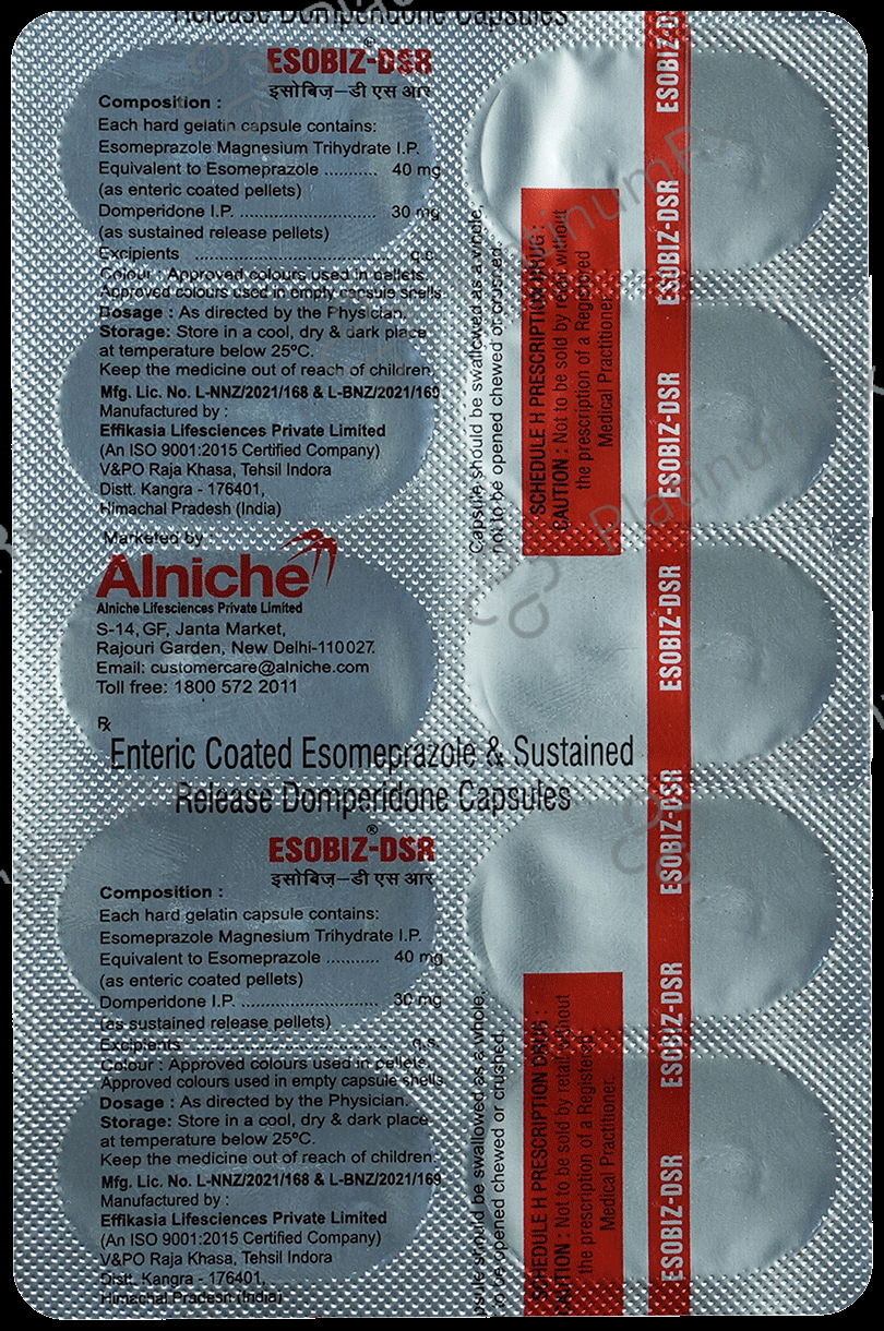 Esobiz DSR 30/40mg Capsule 10s