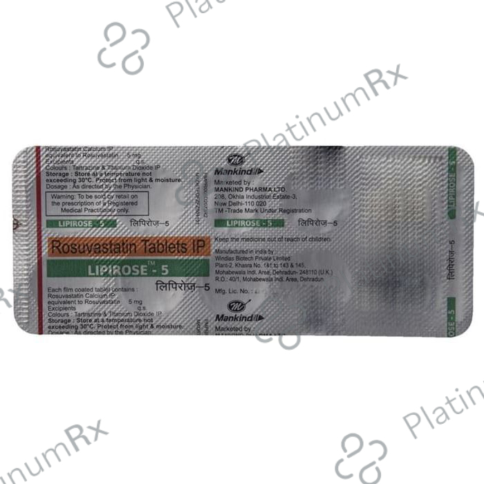 Lipirose 5mg Tablet 10s