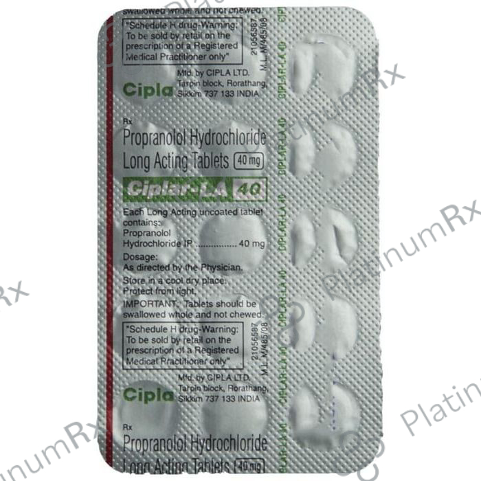 Ciplar LA 40mg Tablet 15s