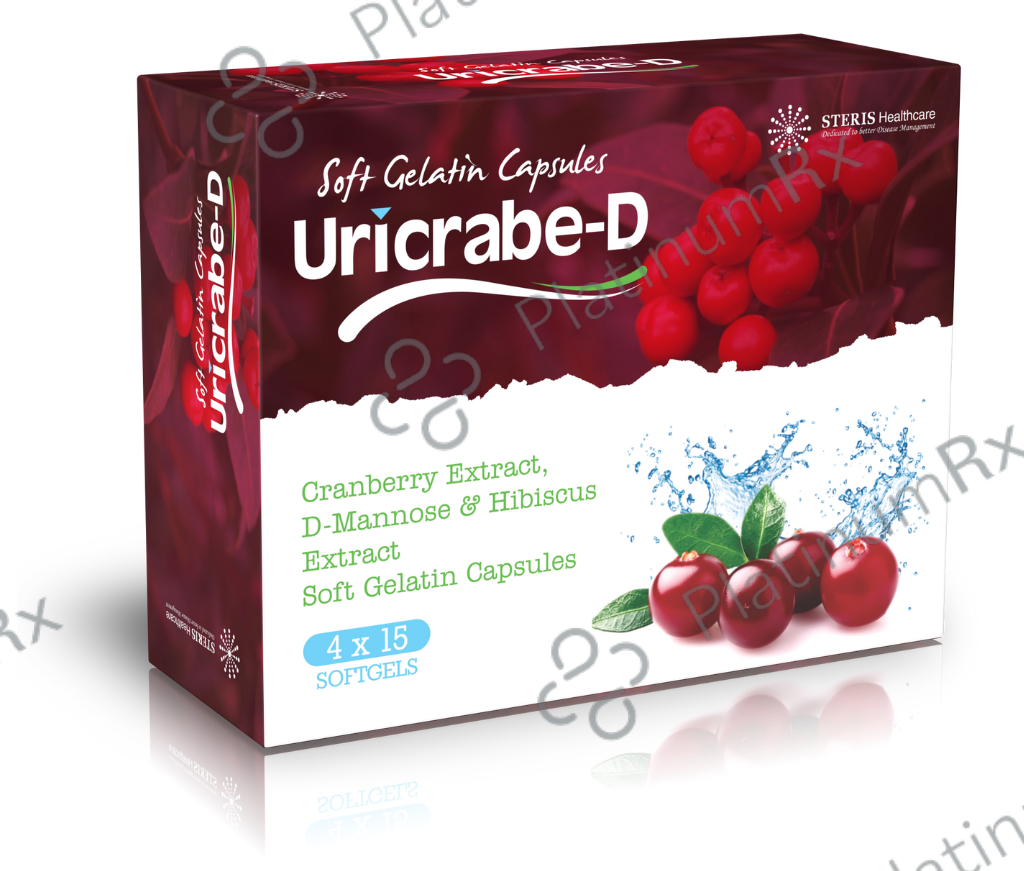 Uricrabe D 200/200/100mg Capsule 10s