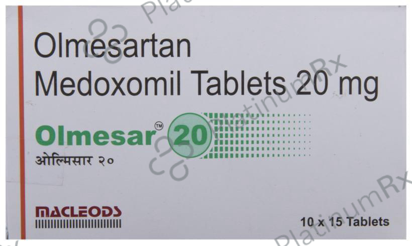 Olmesar 20mg Tablet 15s