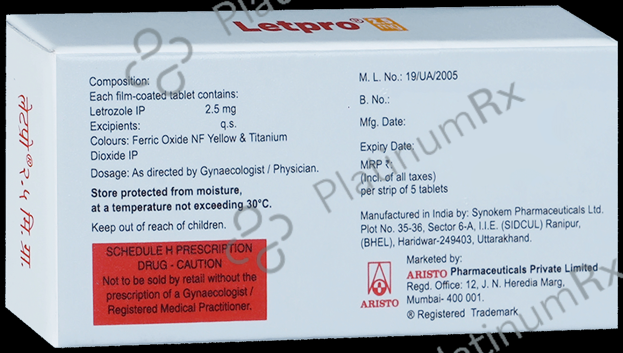 Letpro 2.5mg Tablet 5s