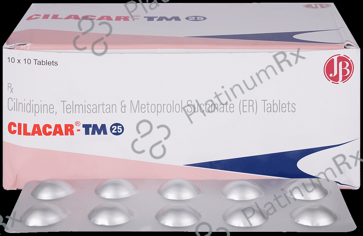 Cilacar TM 10/25/40mg Tablet SR 10s