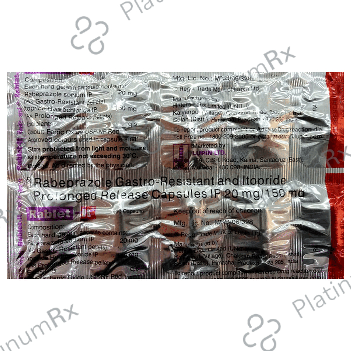 Rablet IT 150/20mg Capsule PR 10s