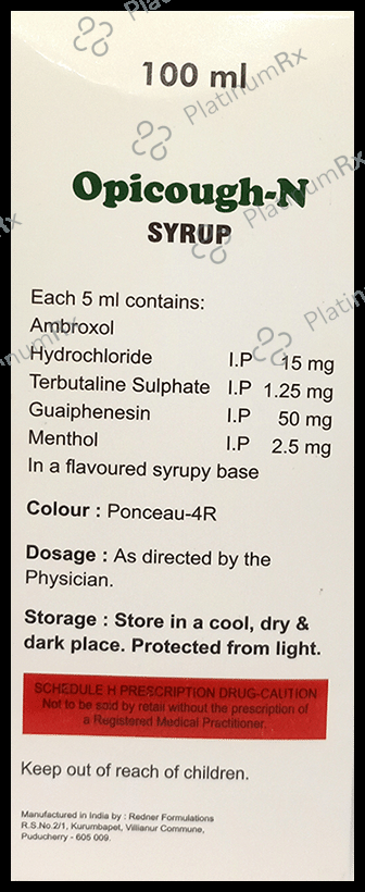 Opicough-N Syrup 100 Syrup