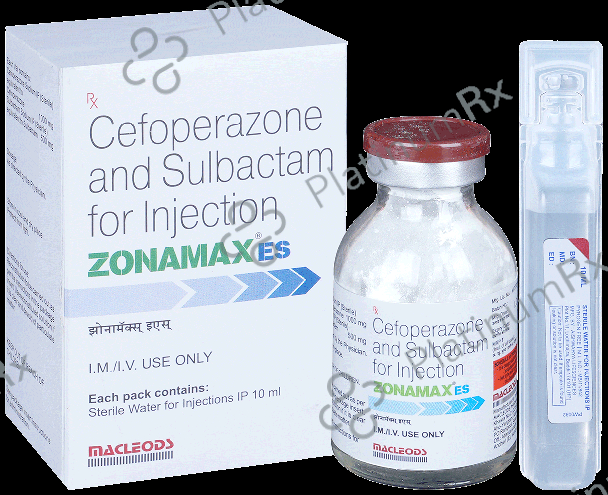 Zonamax ES 1000 mg/500 mg Injection