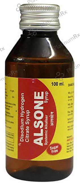 Alsone Syrup Sugar Free