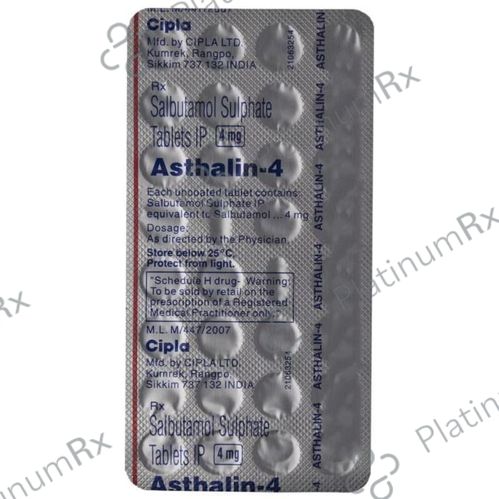 Asthalin 4 Tablet 30 Tablet