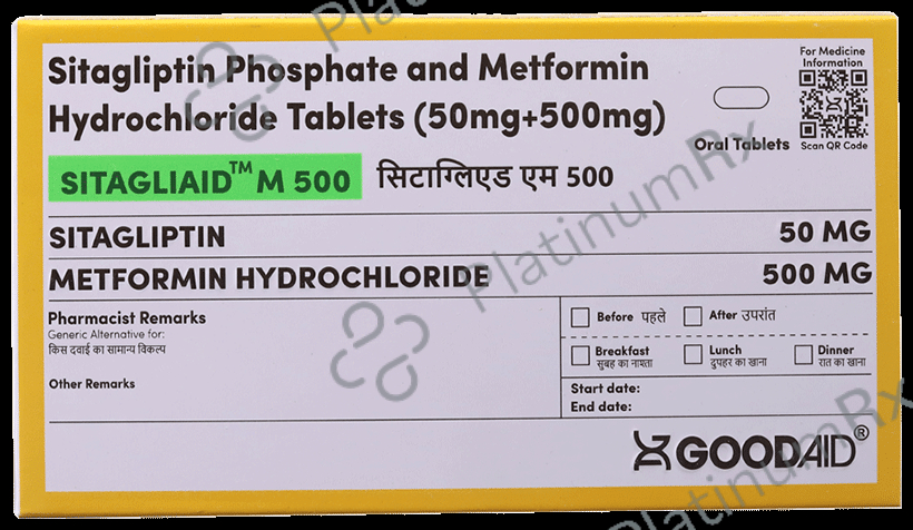 Sitagliaid M 500 Tablet