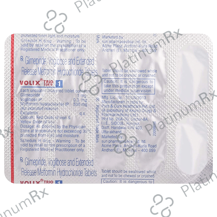 Volix Trio Forte 1 Tablet ER 10 Tablet ER