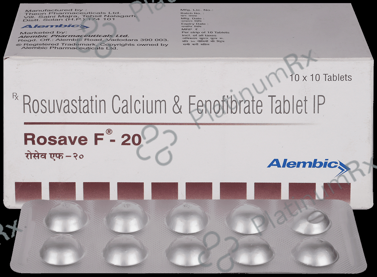 Rosave F 160/20mg Tablet 10s