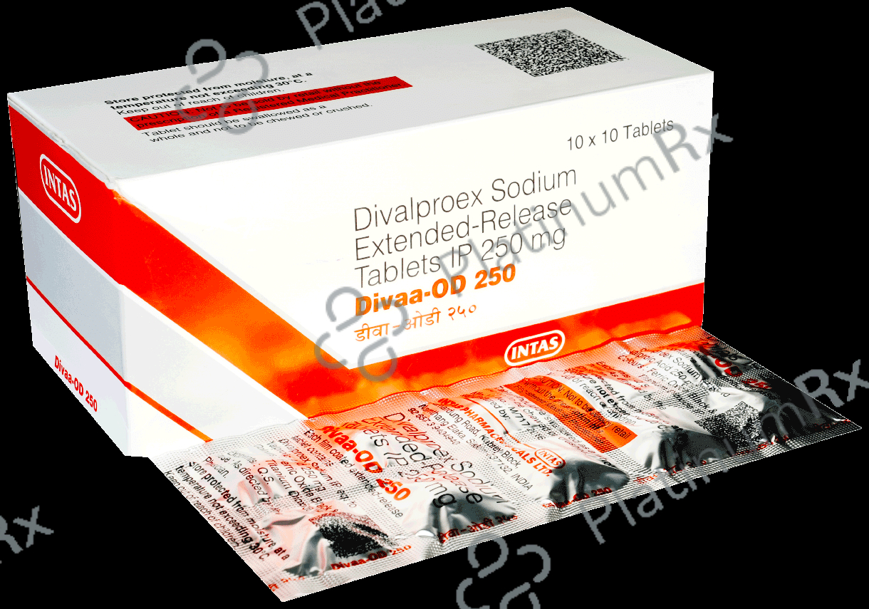 Divaa OD ER 250mg Tablet 10s