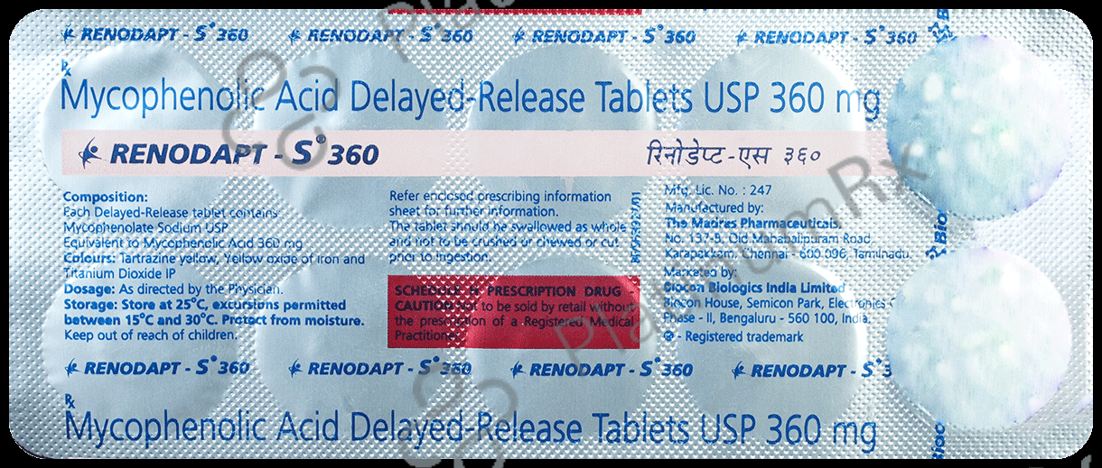 Renodapt S 360mg Tablet 10s
