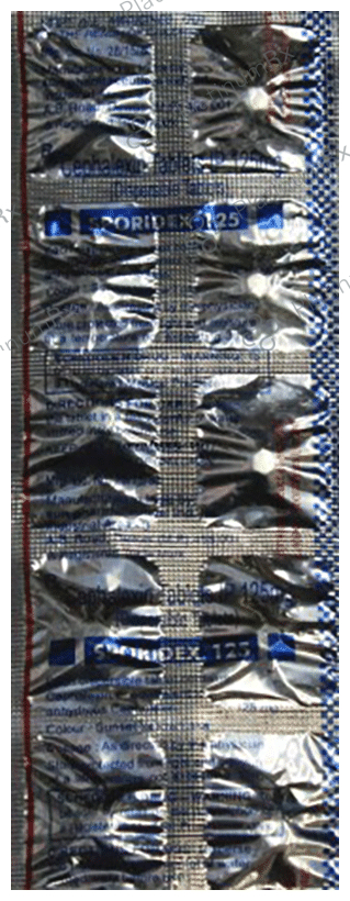 Sporidex 125mg Tablet DT 10s