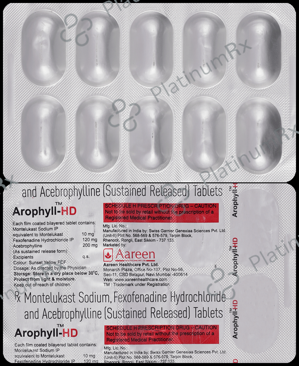 Arophyll HD 10mg/120mg/200mg Tablet