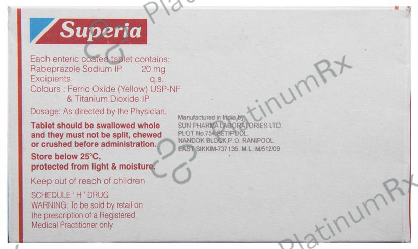 Superia 20mg Tablet 15s