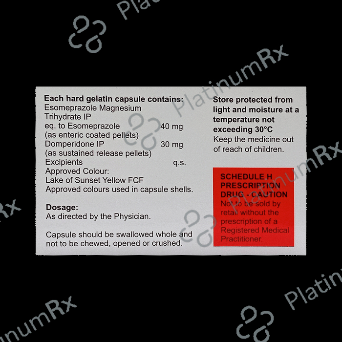 Esolembic D 30/40mg Capsule SR 15s