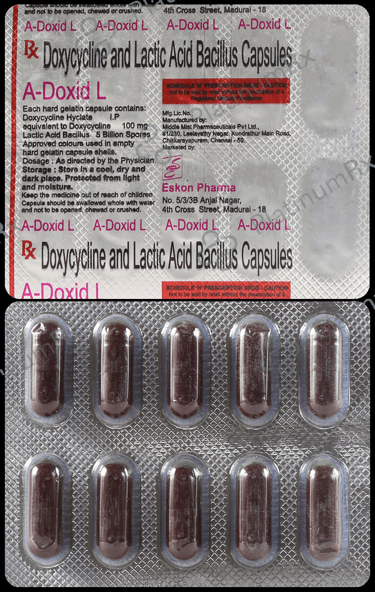 A Doxid L 100mg 5B Capsule 10s