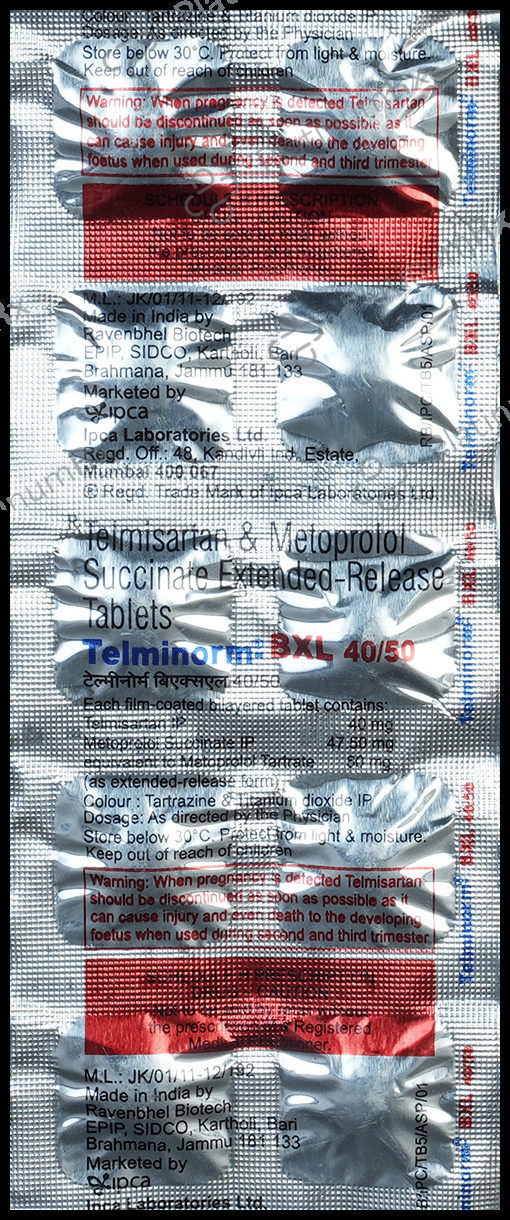 Telminorm-Bxl 40/50 Tablet ER