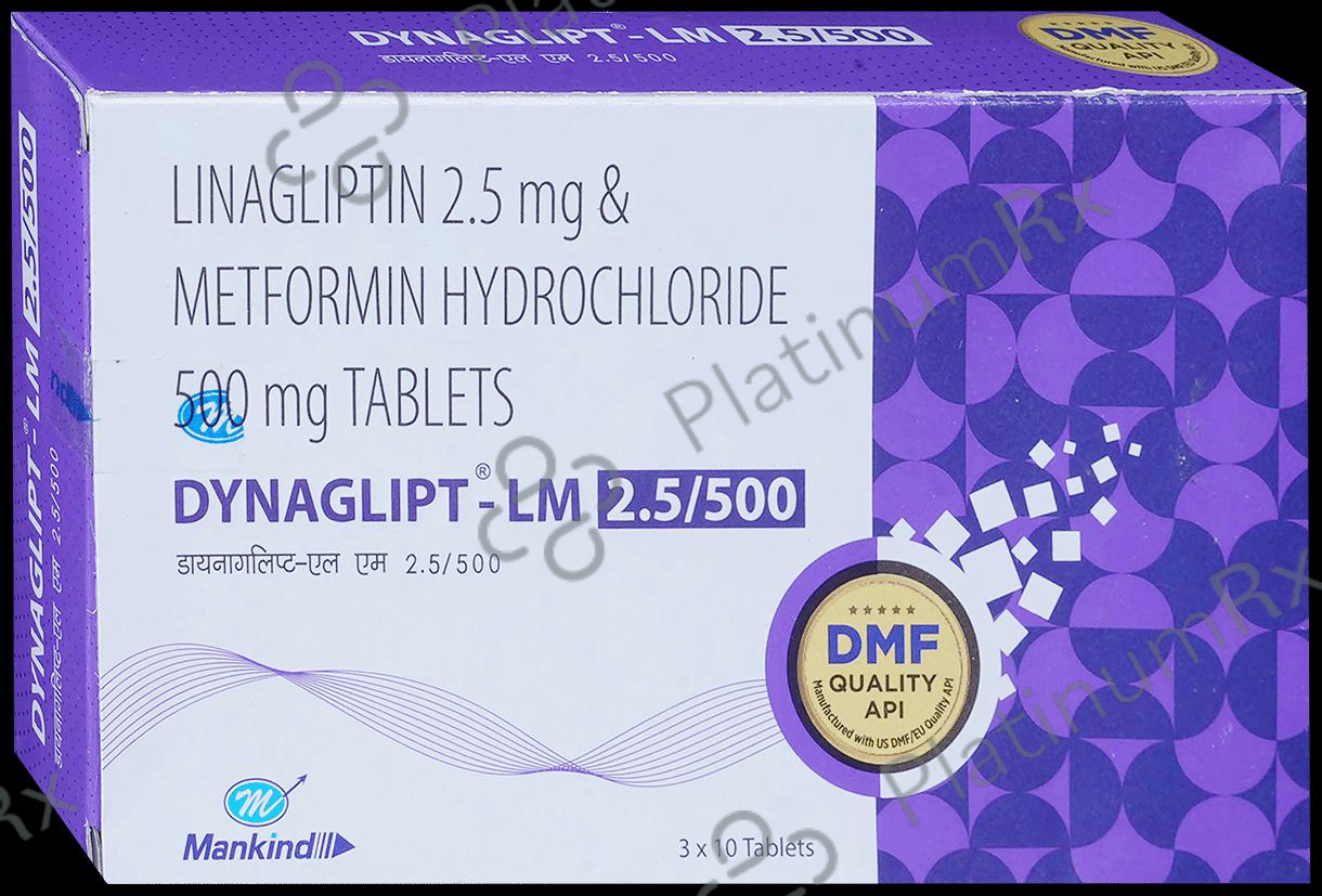 Dynaglipt LM 500/2.5mg Tablet 10s